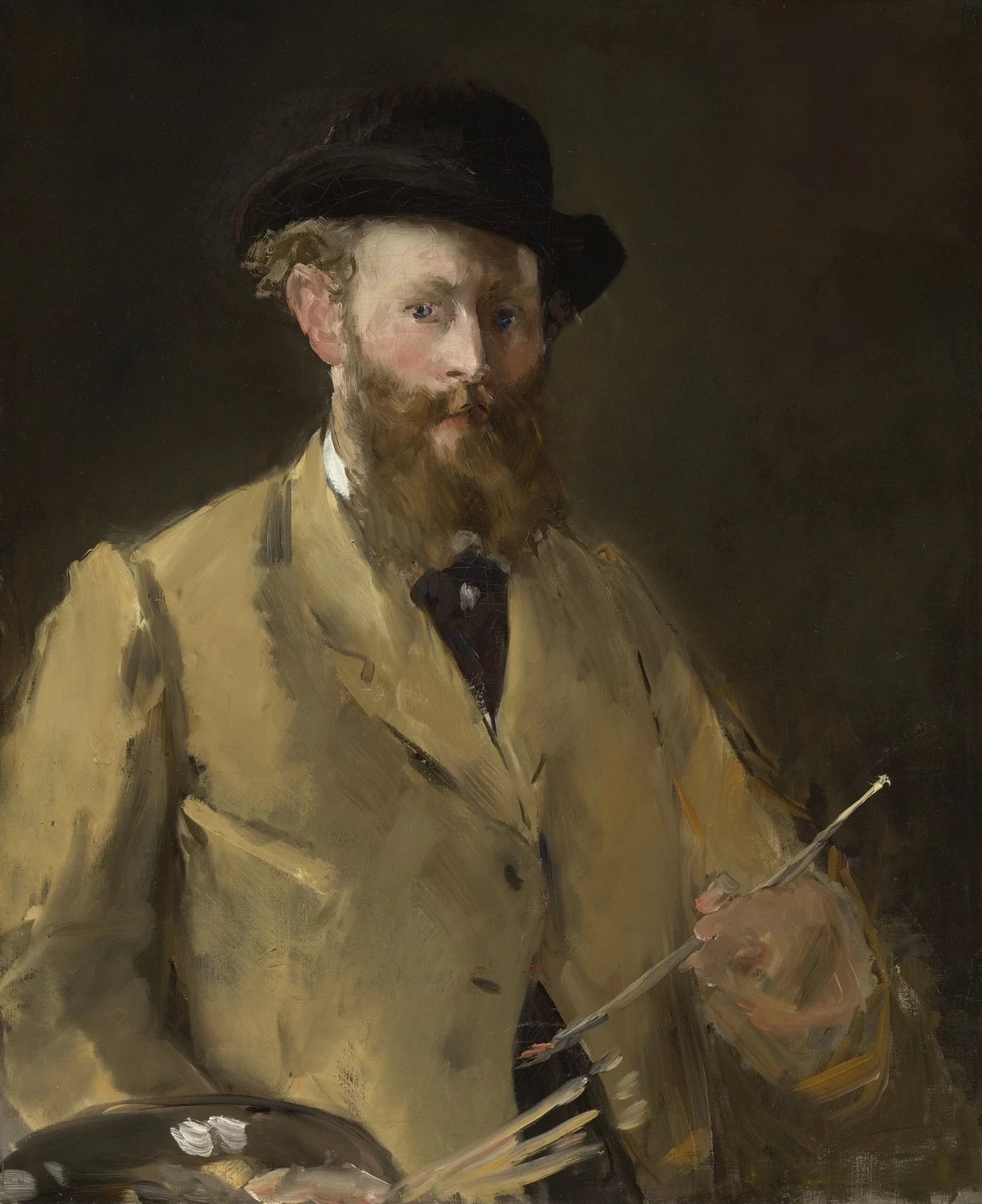  22-Édouard Manet, Autoritratto a mezzo busto 
